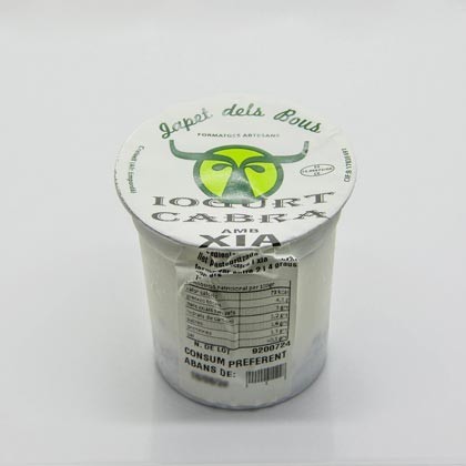 Iogurt de cabra amb xia